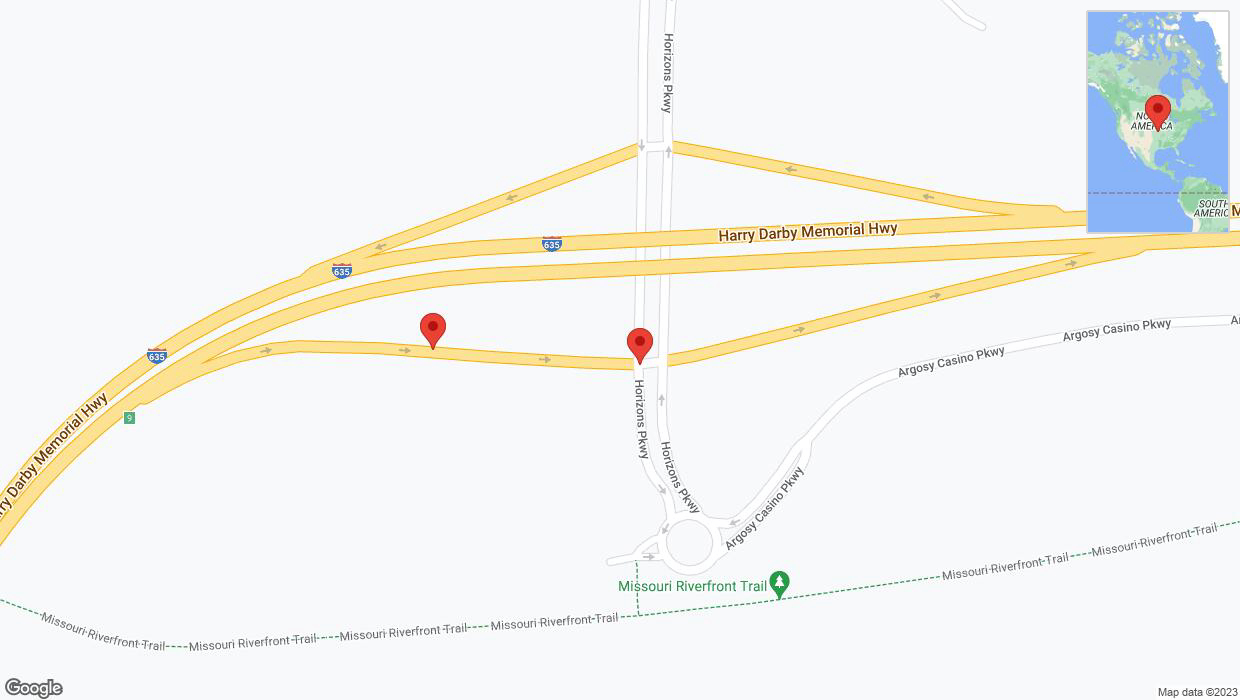 A detailed map that shows the affected road due to 'Broken down vehicle on the Harry Darby Memorial Highway in Riverside' on December 1st at 1:26 p.m.