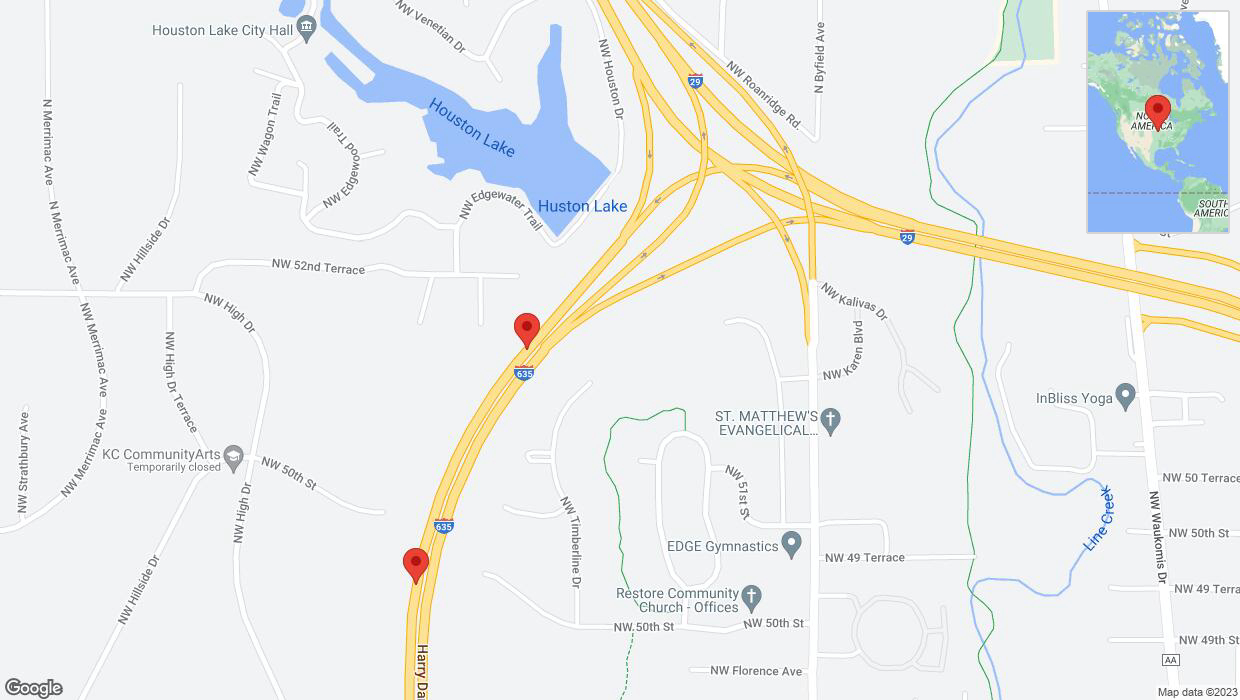 A detailed map that shows the affected road due to 'Reports of a crash on southbound I-635' on December 1st at 4:30 p.m.