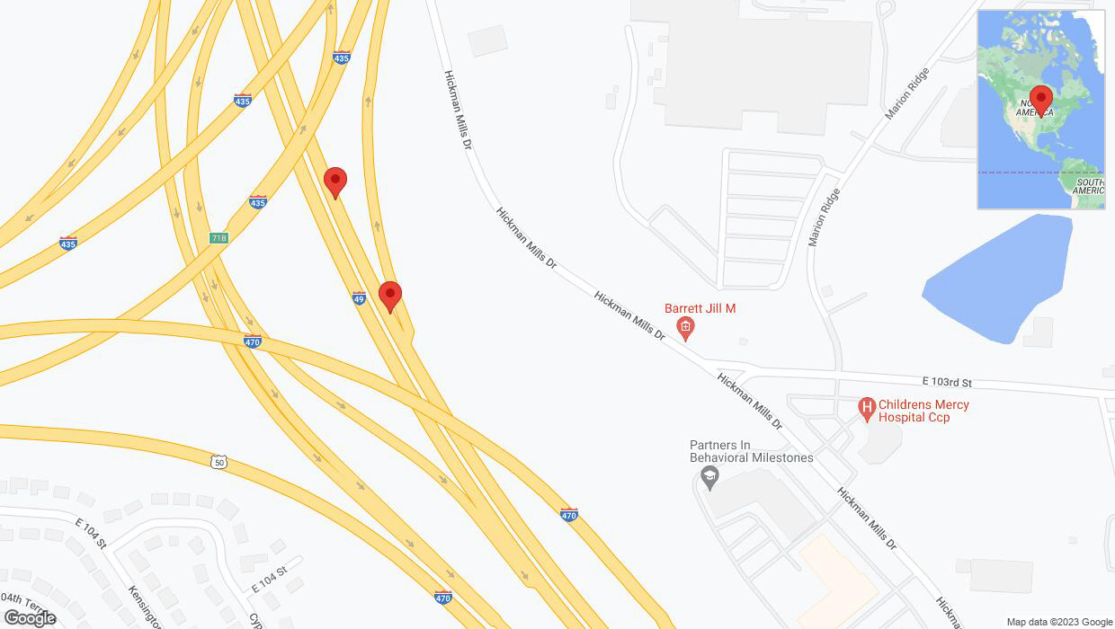 A detailed map that shows the affected road due to 'Crash report: I-40/US-71' on December 2nd at 6:48 p.m.