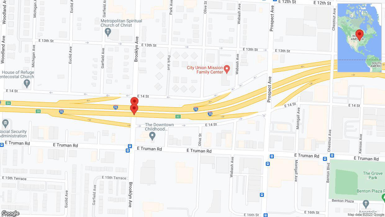 A detailed map that shows the affected road due to 'Crash update: East 14th Street' on December 5th at 6:48 p.m.