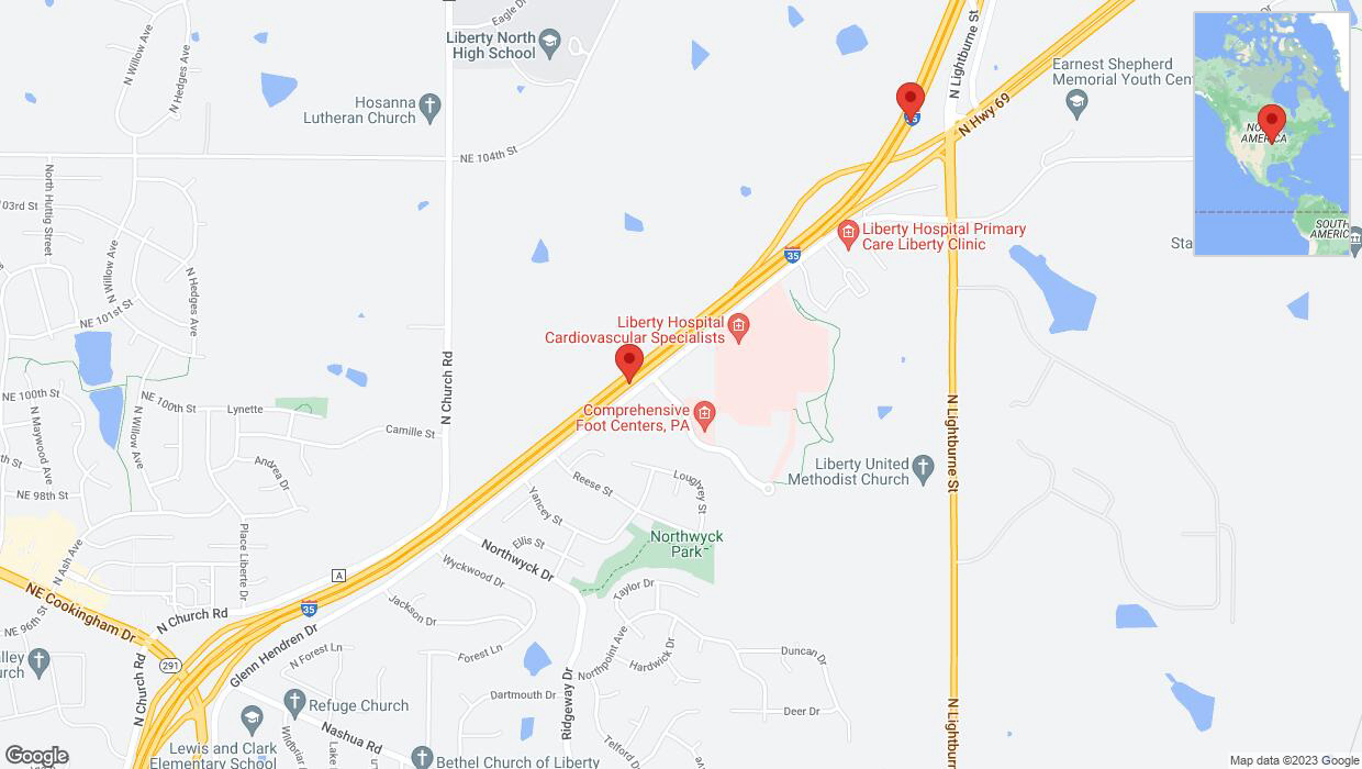 A detailed map that shows the affected road due to 'Reports of a crash on northbound I-35' on December 8th at 2:31 p.m.