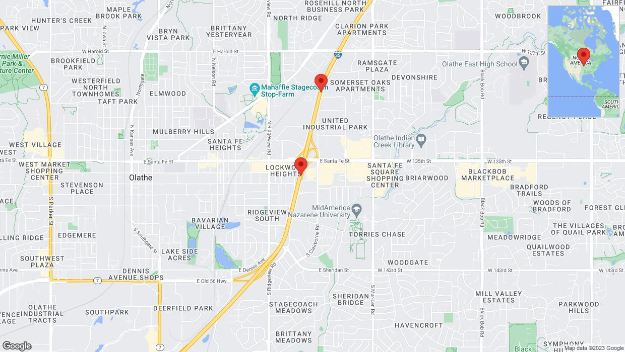A detailed map that shows the affected road due to 'Crash update: I-35' on December 8th at 6:27 p.m.
