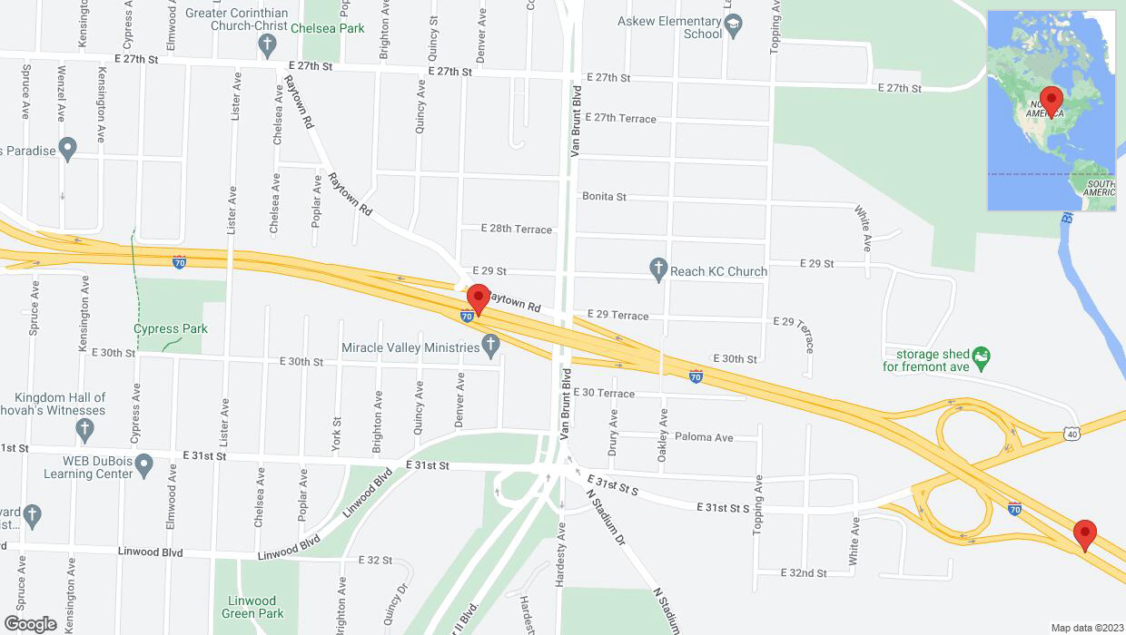 A detailed map that shows the affected road due to 'Crash update: I-70' on December 12th at 6:16 p.m.