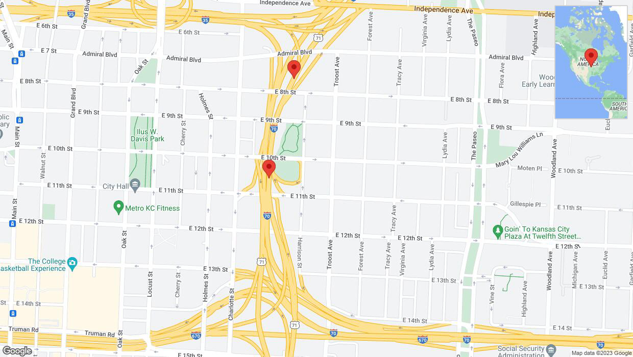 A detailed map that shows the affected road due to 'Crash update: I-70' on December 13th at 10:40 p.m.
