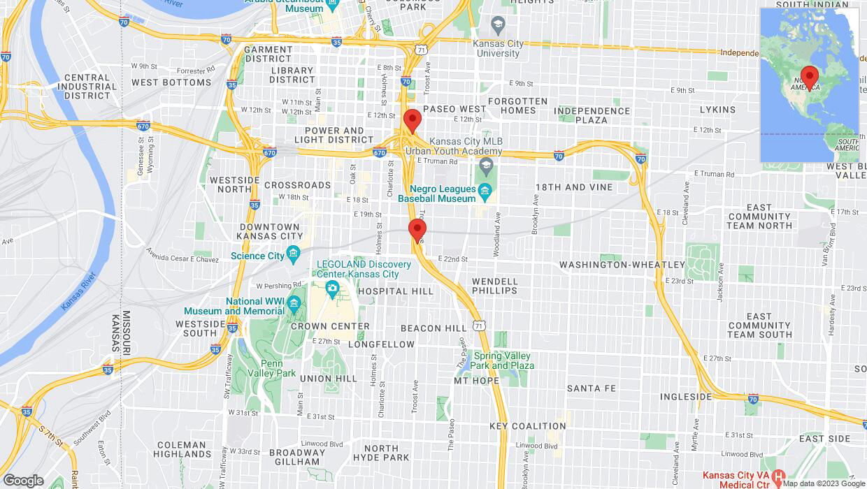 A detailed map that shows the affected road due to 'Crash report: US-71' on December 14th at 1:24 p.m.