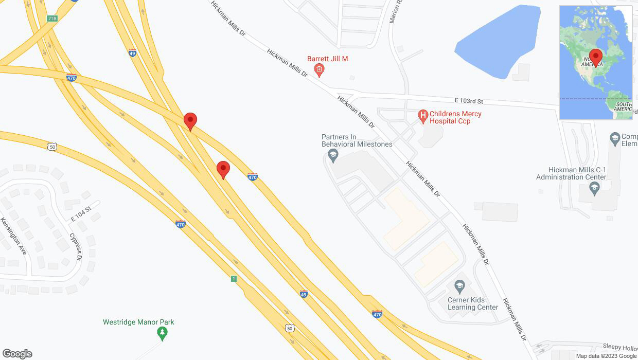 A detailed map that shows the affected road due to 'A crash has been reported on northbound I-40/US-71' on December 14th at 2:24 p.m.