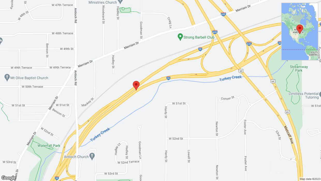 A detailed map that shows the affected road due to 'A crash has been reported on northbound I-35' on December 19th at 2:34 p.m.