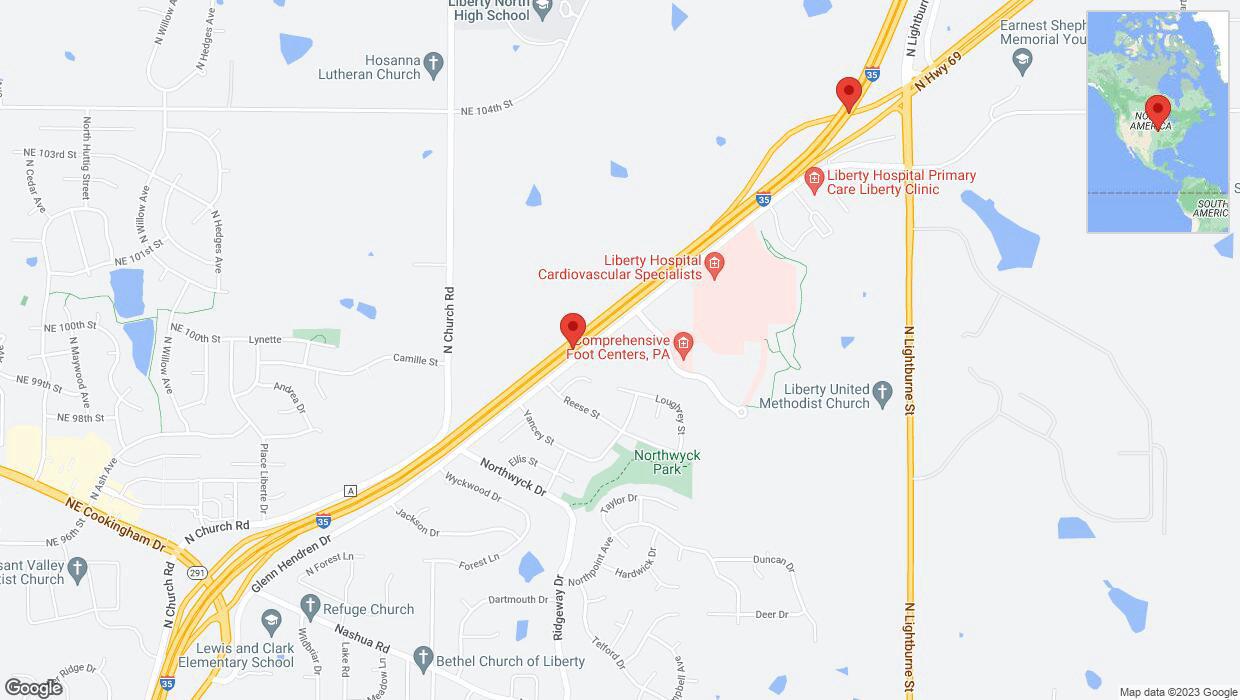 A detailed map that shows the affected road due to 'Reports of a crash on northbound I-35' on December 19th at 4:46 p.m.