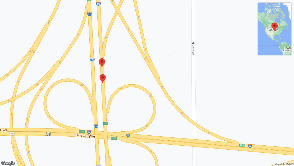 A detailed map that shows the affected road due to 'Crash update: I-435' on December 19th at 6:51 p.m.
