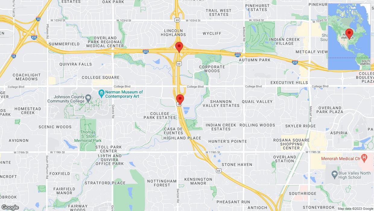 A detailed map that shows the affected road due to 'Crash report: US-69' on December 21st at 3:16 p.m.