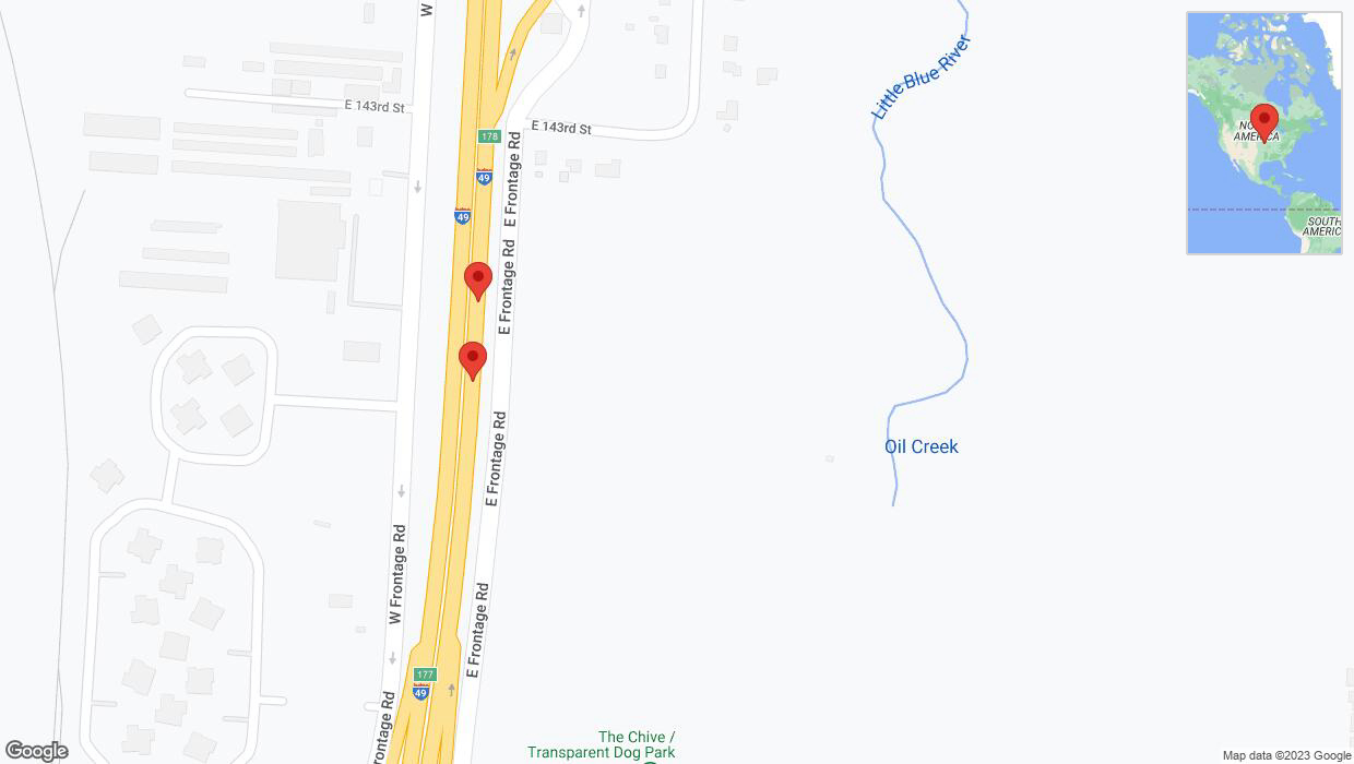 A detailed map that shows the affected road due to 'Reports of a crash on northbound I-40/US-71' on December 21st at 5:41 p.m.
