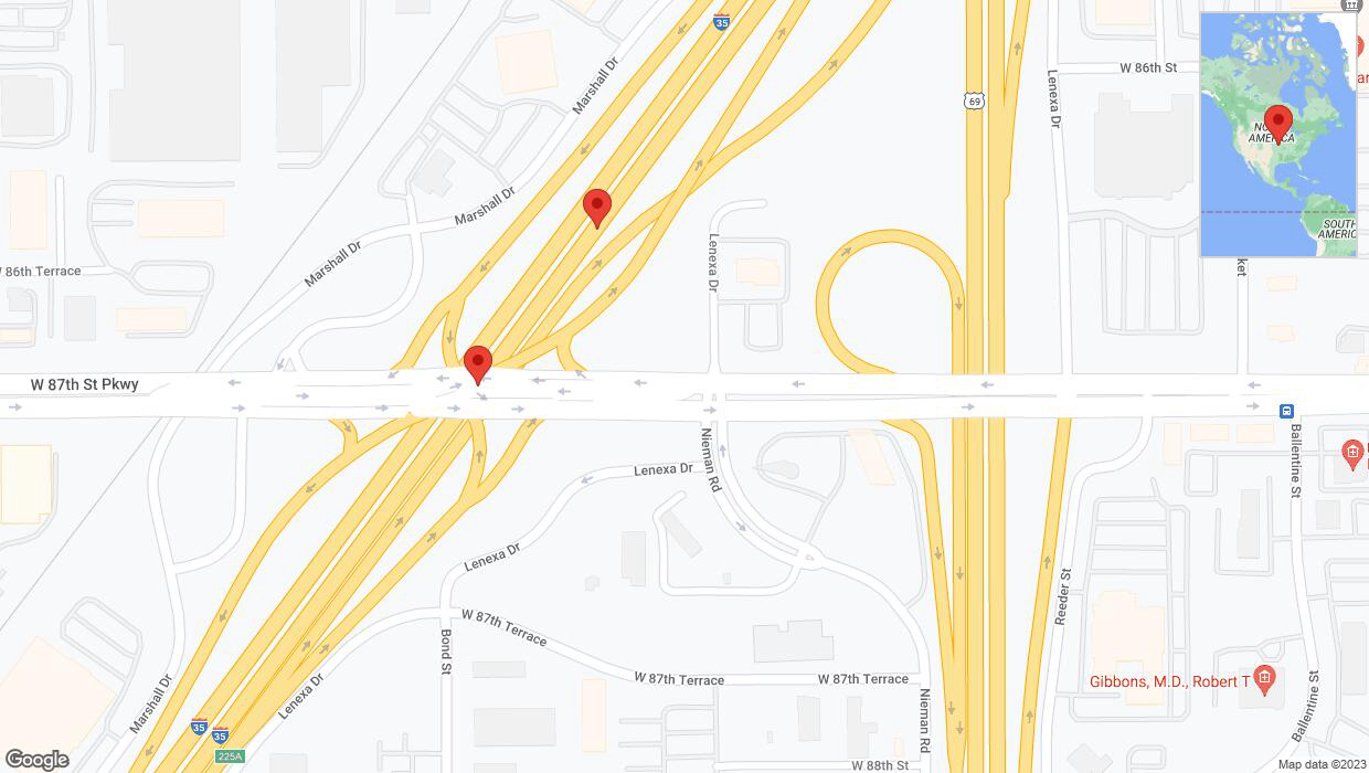 A detailed map that shows the affected road due to 'Reports of a crash on eastbound I-35' on December 21st at 6:27 p.m.