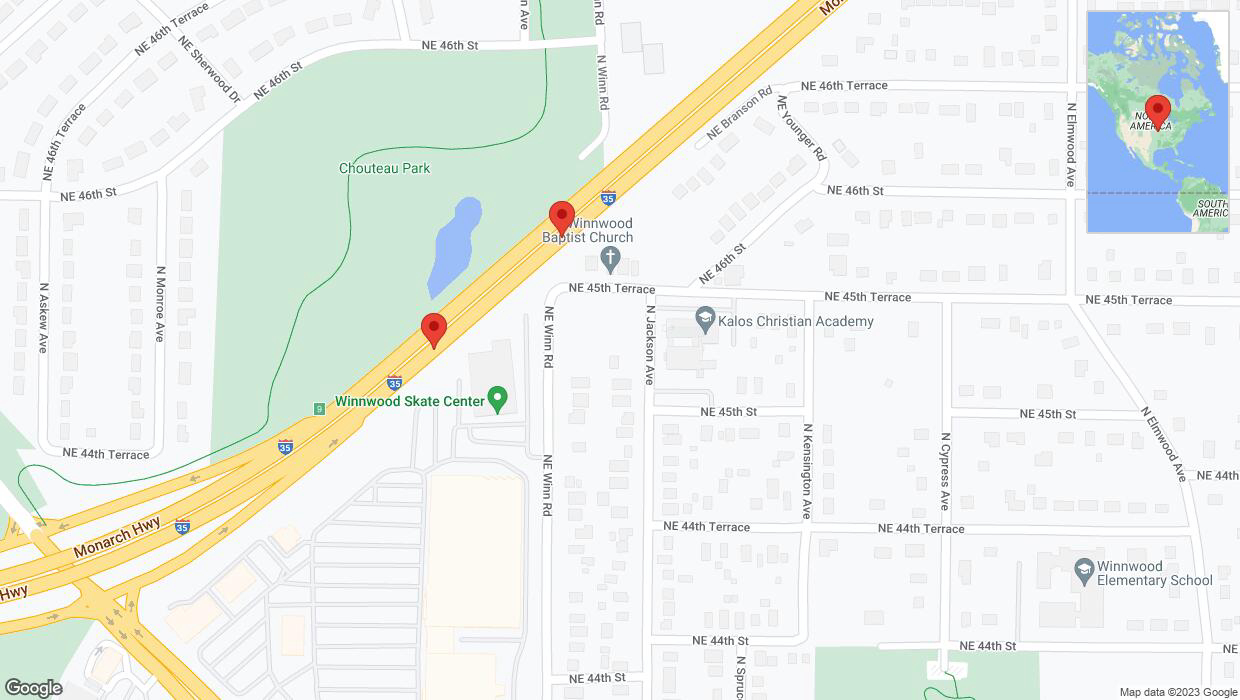 A detailed map that shows the affected road due to 'Reports of a crash on northbound I-35' on December 26th at 3:50 p.m.