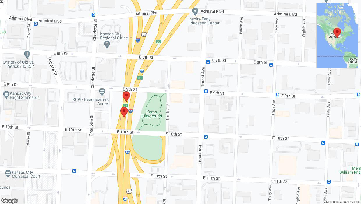 A detailed map that shows the affected road due to 'Reports of a crash on eastbound I-70' on January 3rd at 3:29 p.m.