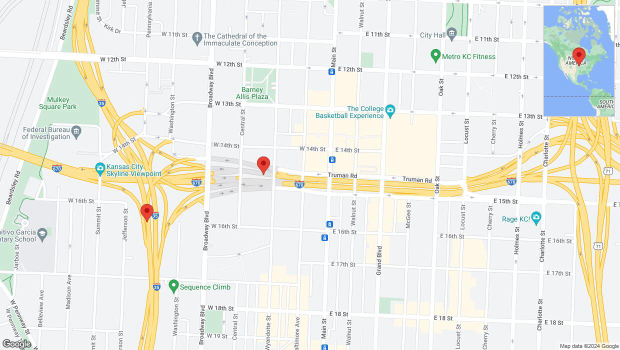 A detailed map that shows the affected road due to 'Crash update: Wyandotte Street' on January 5th at 3:09 p.m.