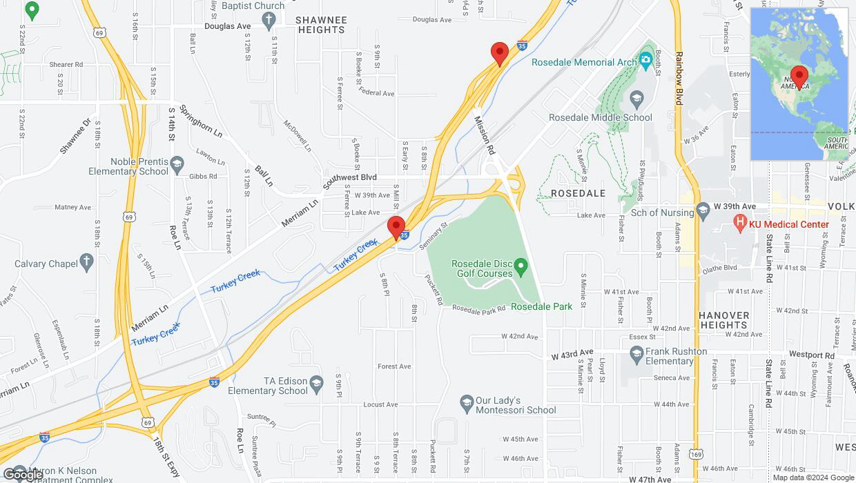 A detailed map that shows the affected road due to 'Crash report: I-35' on January 6th at 2:07 p.m.