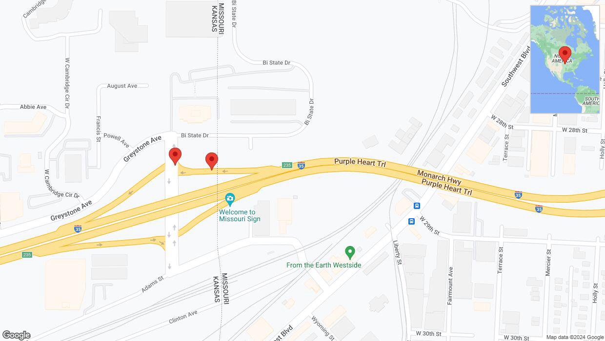 A detailed map that shows the affected road due to 'East Cambridge Circle Drive Richtung I-35 South' on January 8th at 4:02 p.m.