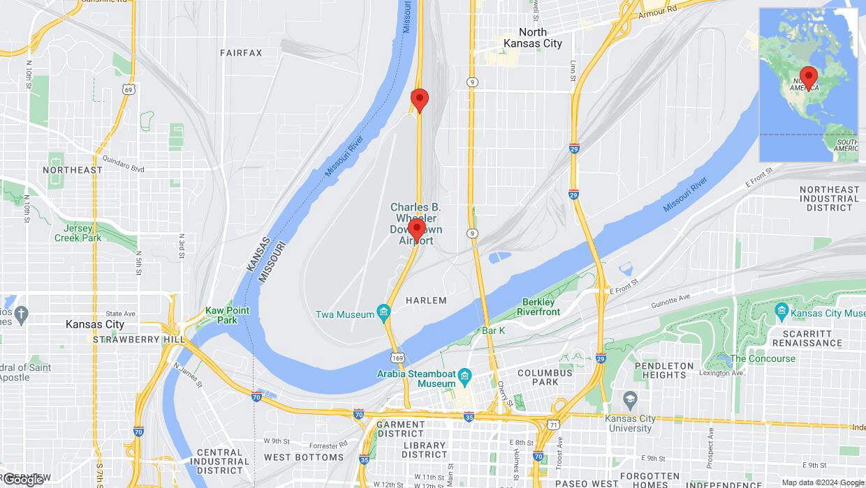 A detailed map that shows the affected road due to 'US-169 Richtung MO-9' on January 9th at 12:30 a.m.