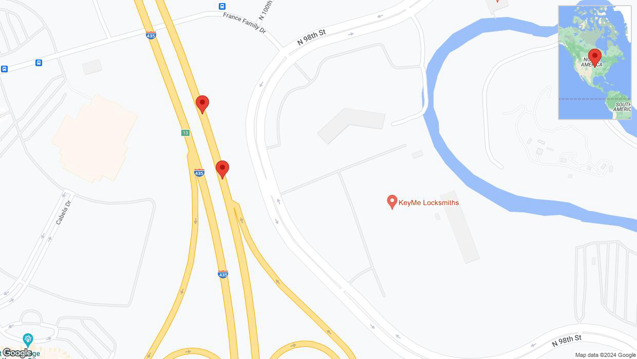 A detailed map that shows the affected road due to 'I-435 Richtung Parallel Parkway/Exit 14' on January 9th at 8:01 a.m.