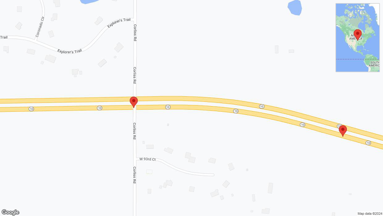 A detailed map that shows the affected road due to 'K-10 Richtung South Cedar Creek Parkway' on March 19th at 2:15 p.m.