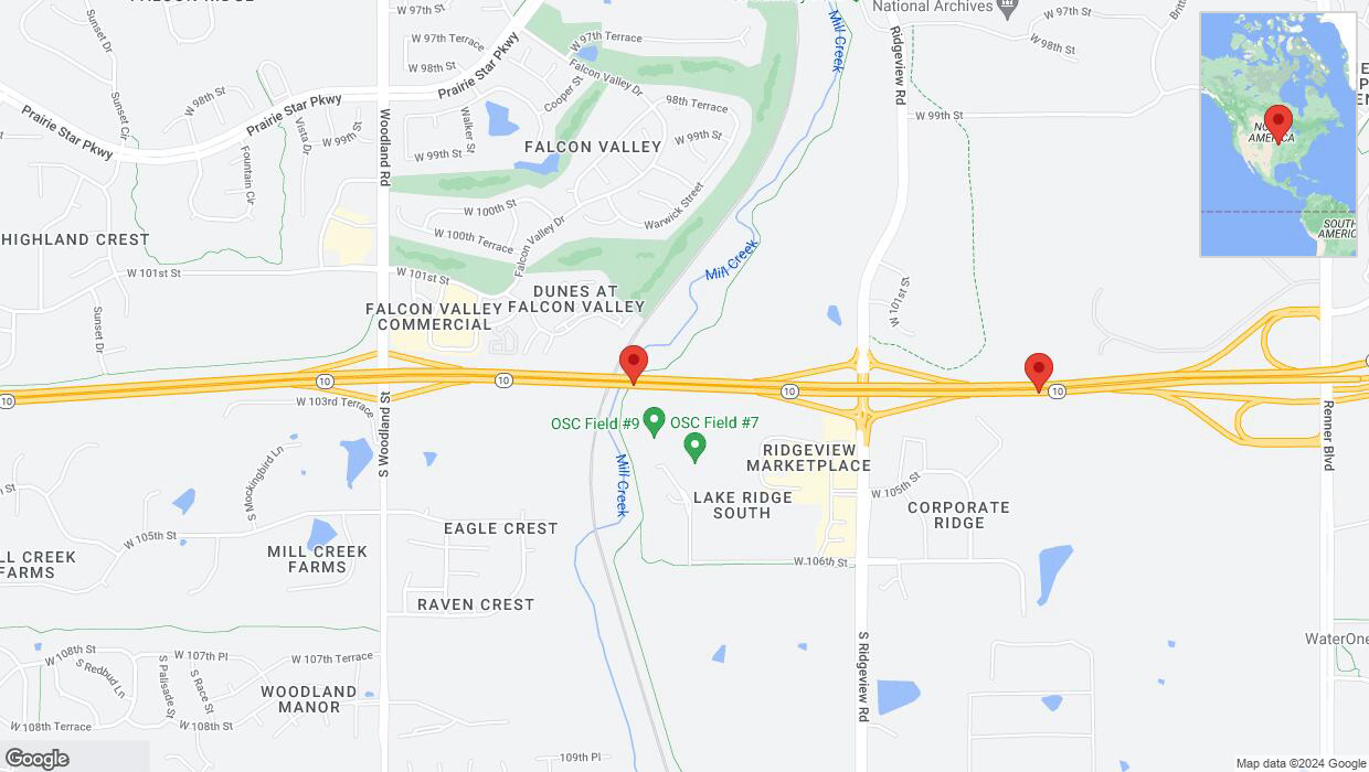 A detailed map that shows the affected road due to 'K-10 Richtung Renner Boulevard' on March 27th at 5:18 p.m.