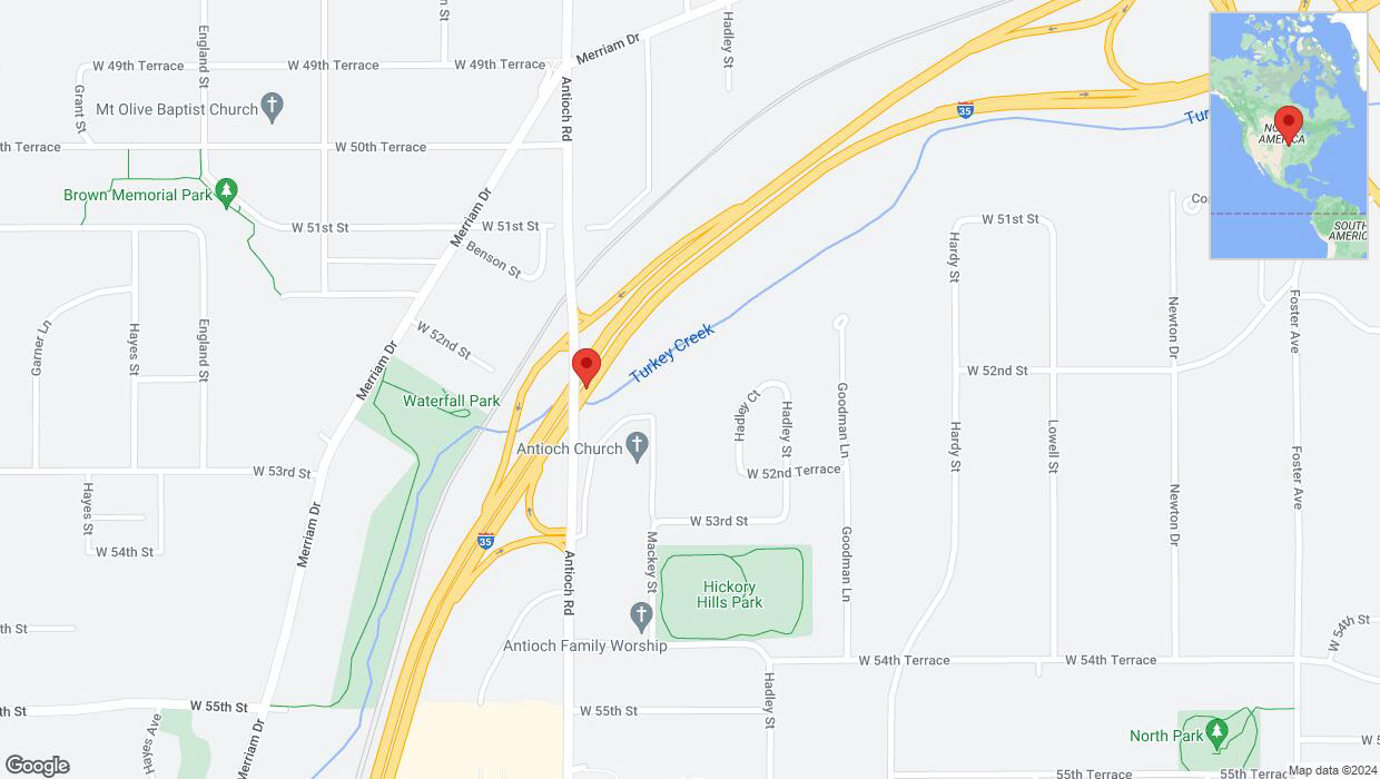 A detailed map that shows the affected road due to 'A crash has been reported on northbound I-35' on May 30th at 5:47 p.m.