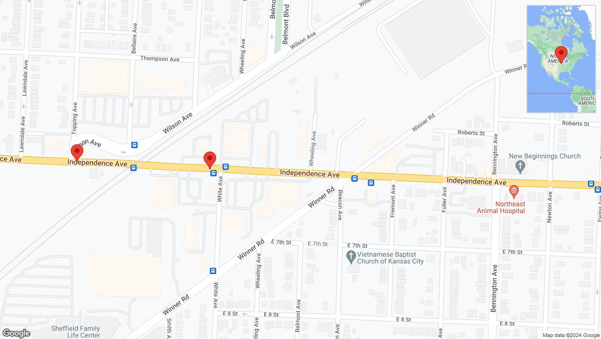 A detailed map that shows the affected road due to 'Road temporarily closed in Kansas City' on July 7th at 4:32 p.m.