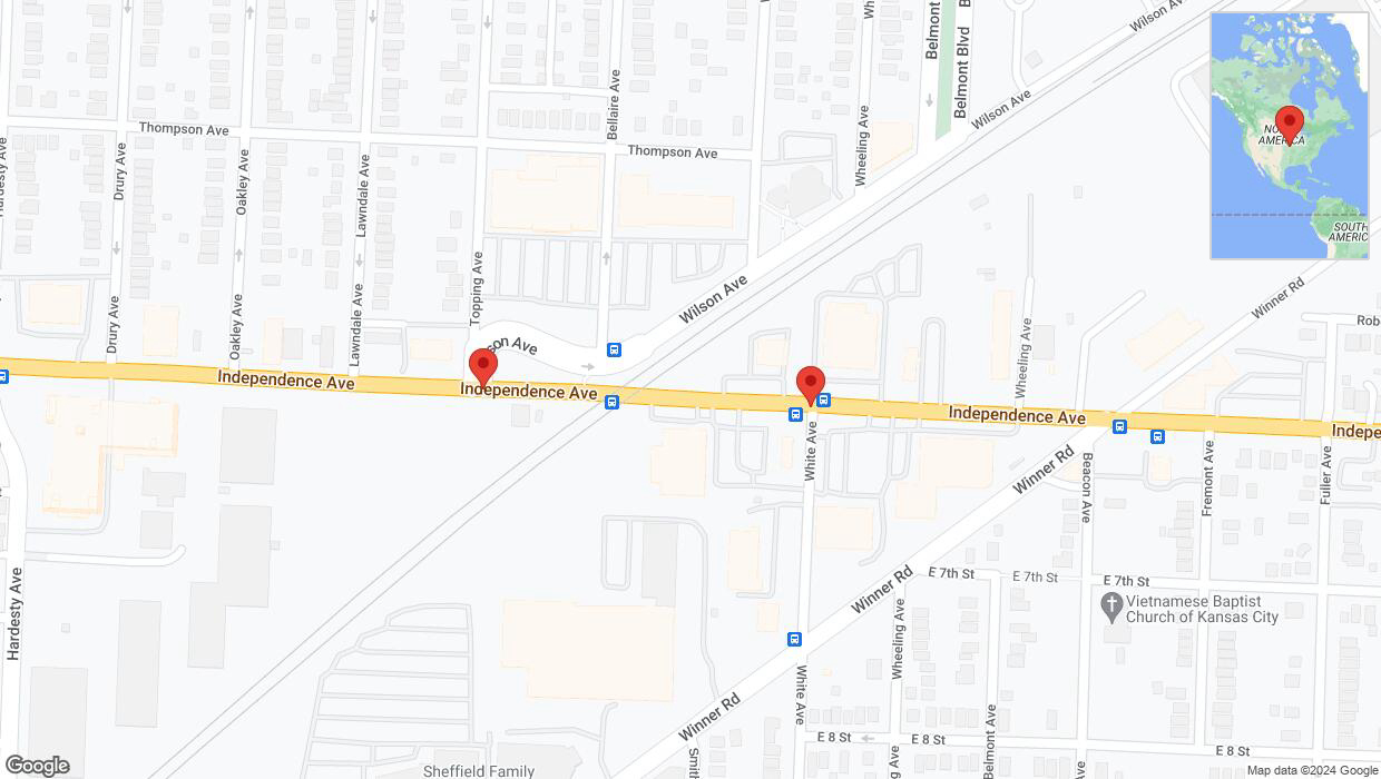 A detailed map that shows the affected road due to 'Road closed in Kansas City' on July 7th at 4:32 p.m.