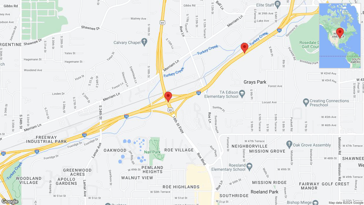 A detailed map that shows the affected road due to 'A crash has been reported on northbound I-35' on July 15th at 1:09 p.m.