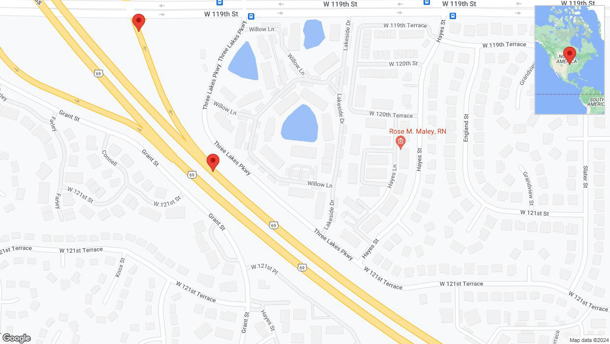 A detailed map that shows the affected road due to 'Willow Lane closed in Overland Park until Oct. 28' on July 28th at 5:35 p.m.