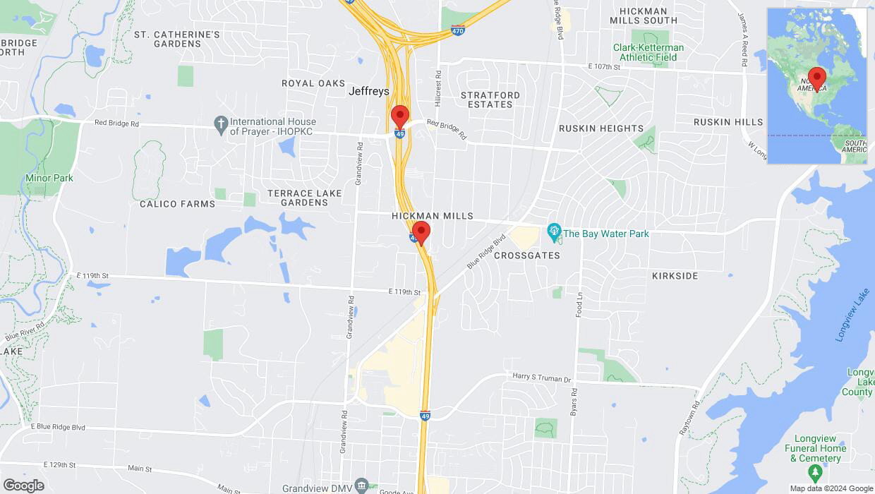 A detailed map that shows the affected road due to 'Crash update: I-40/US-71' on July 28th at 8:17 p.m.