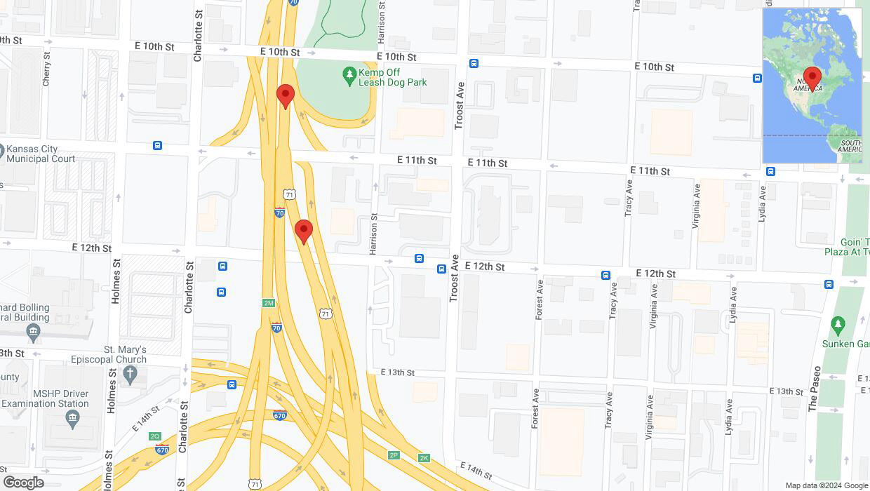 A detailed map that shows the affected road due to 'Crash update: US-71 North' on July 29th at 2:34 p.m.