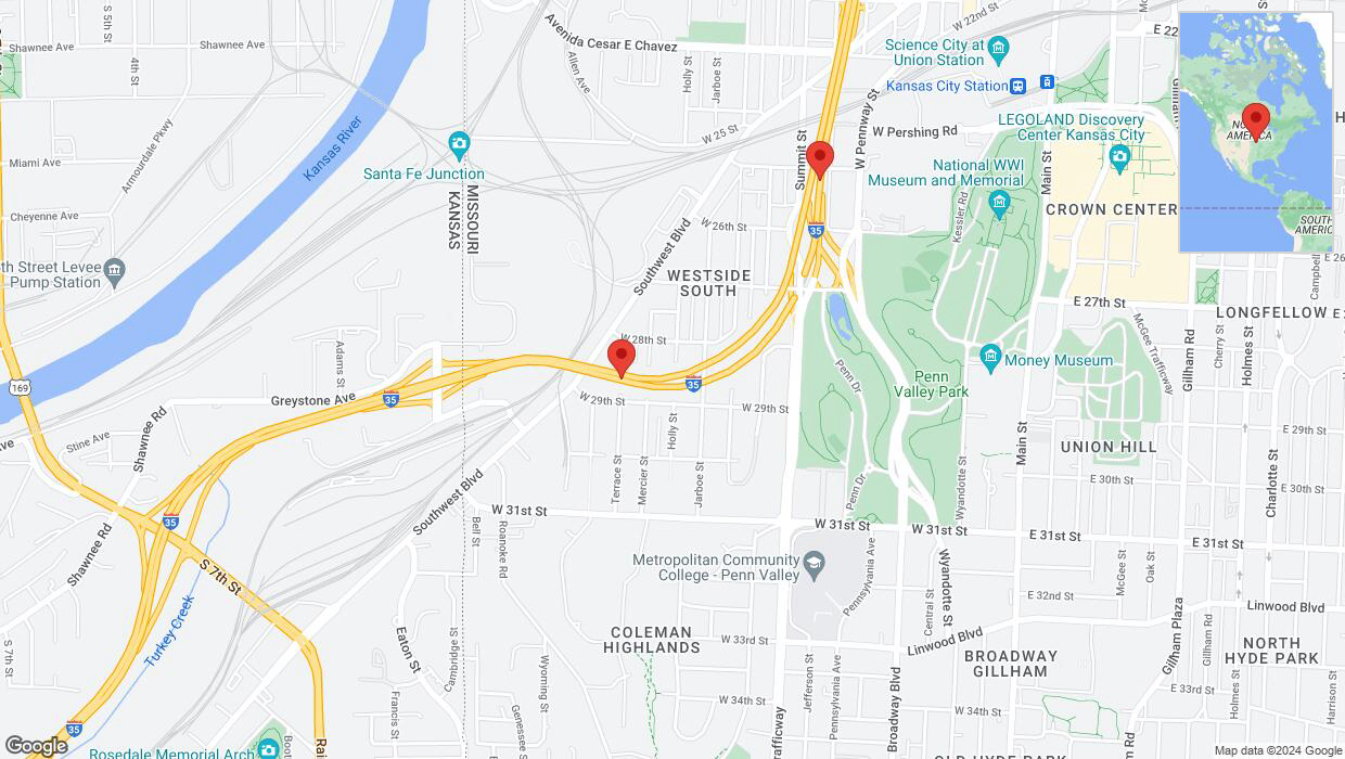A detailed map that shows the affected road due to 'Crash report: I-35' on July 30th at 5:58 p.m.