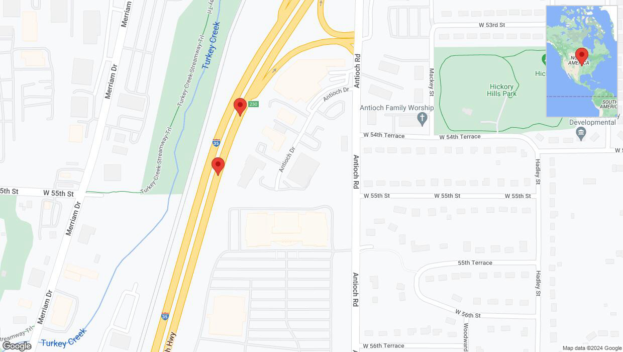 A detailed map that shows the affected road due to 'A crash has been reported on northbound I-35' on August 1st at 2:40 p.m.
