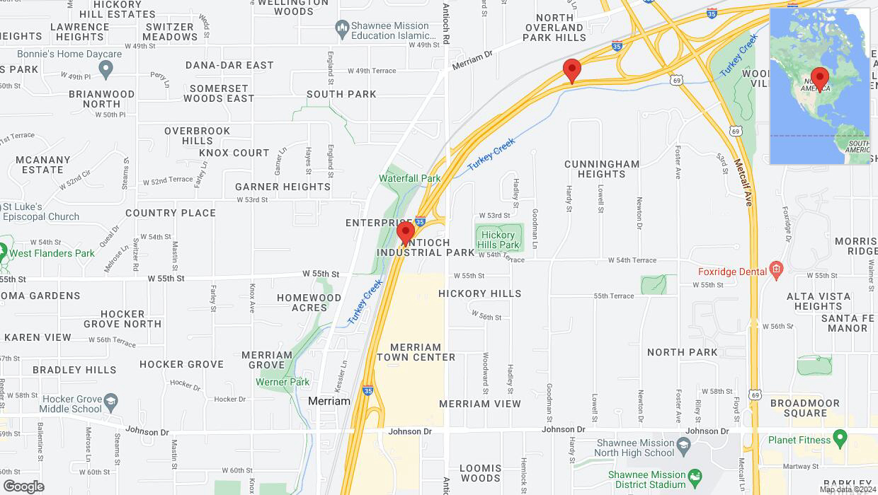 A detailed map that shows the affected road due to 'Crash report: I-35' on August 1st at 2:52 p.m.