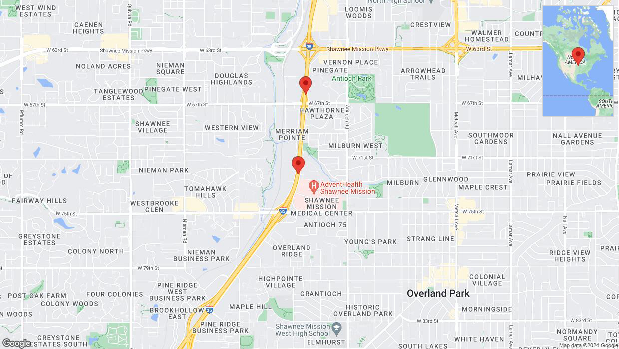 A detailed map that shows the affected road due to 'Crash update: I-35' on August 7th at 6:33 p.m.