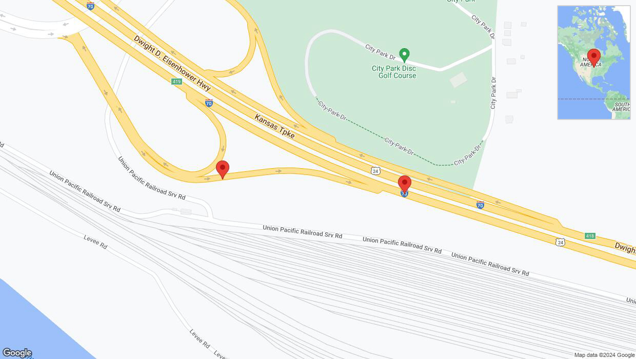 A detailed map that shows the affected road due to 'Kansas City: Muncie Drive closed until Aug. 23' on August 12th at 1:09 p.m.