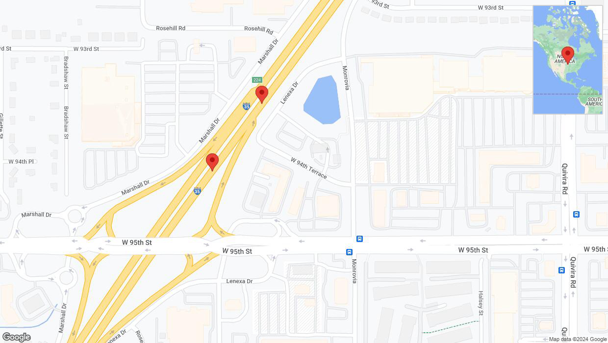 A detailed map that shows the affected road due to 'A crash has been reported on eastbound I-35' on August 20th at 1:24 p.m.