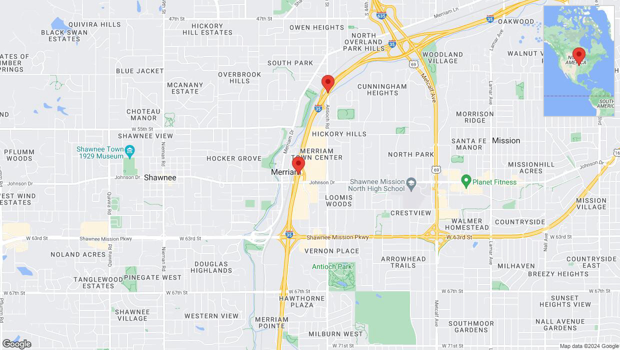 A detailed map that shows the affected road due to 'Reports of a crash on northbound I-35' on August 23rd at 3:34 p.m.