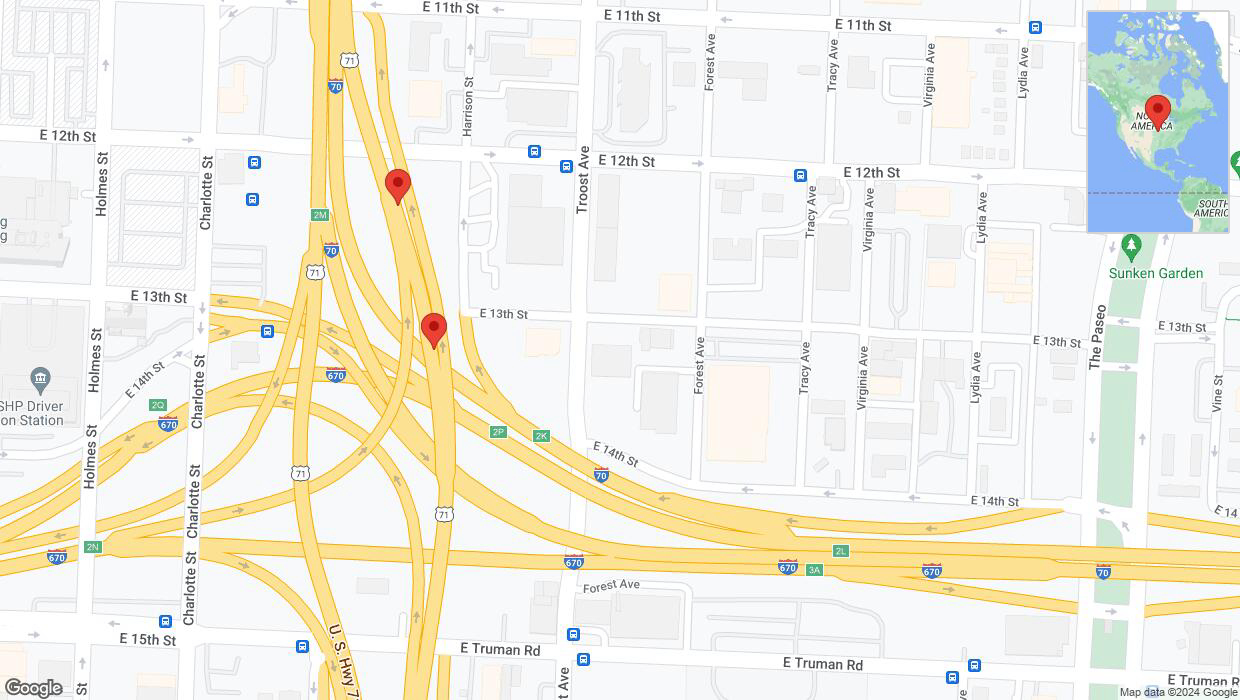 A detailed map that shows the affected road due to 'Crash update: US-71' on August 23rd at 6:02 p.m.