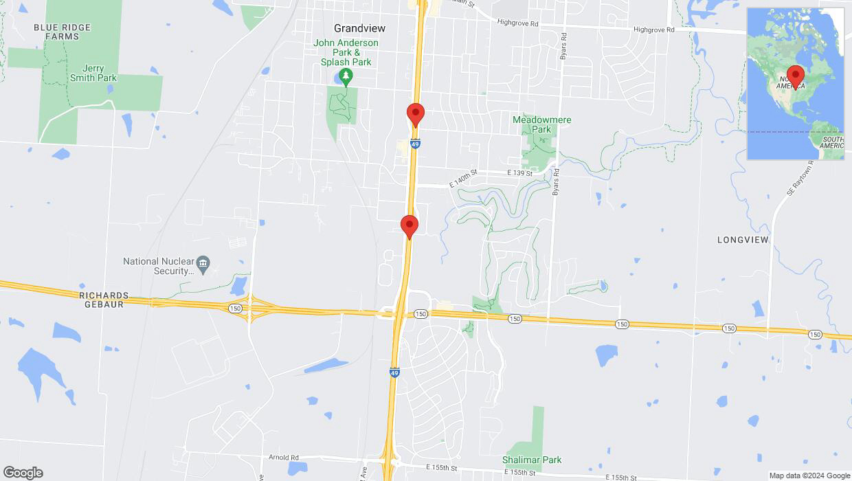 A detailed map that shows the affected road due to 'Crash update: I-40/US-71' on August 27th at 2:20 p.m.
