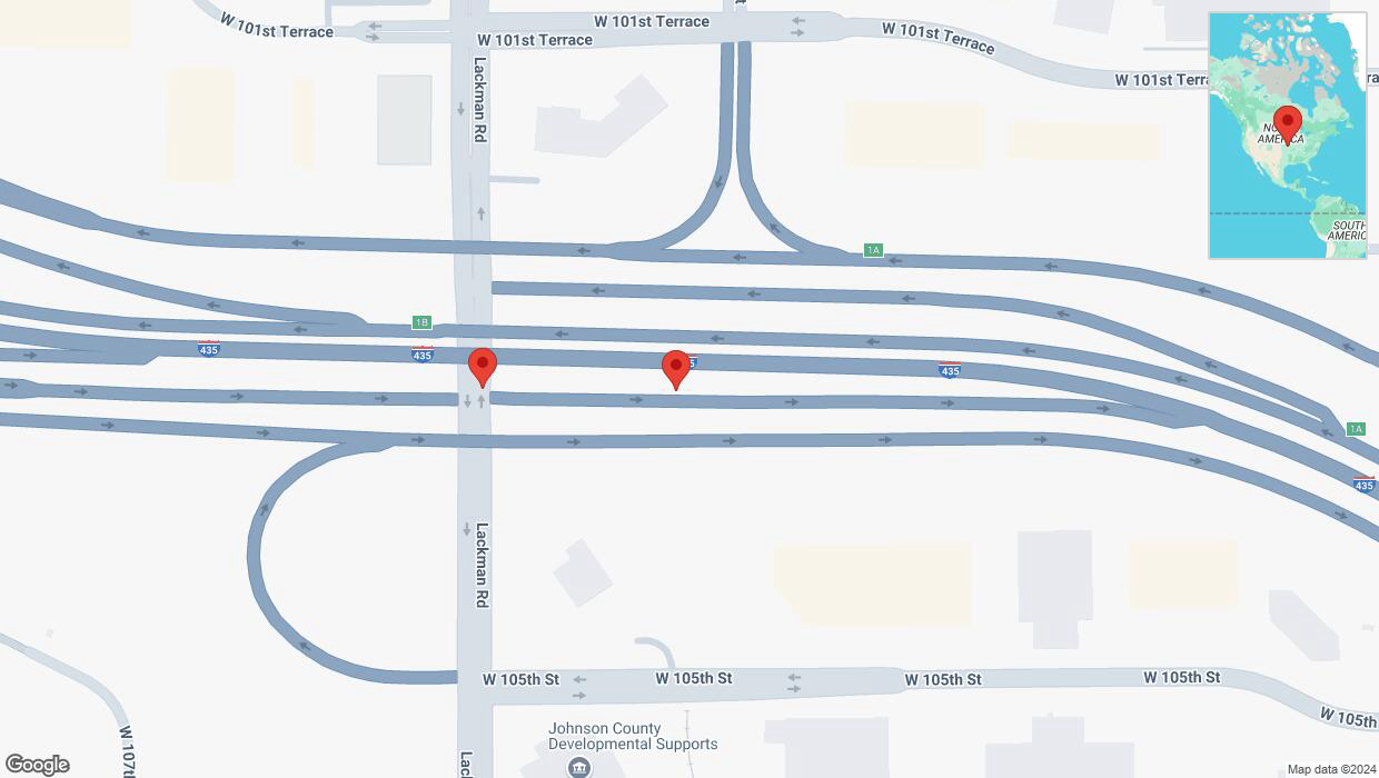 A detailed map that shows the affected road due to 'Crash report: Lackman Road' on September 12th at 4:40 p.m.