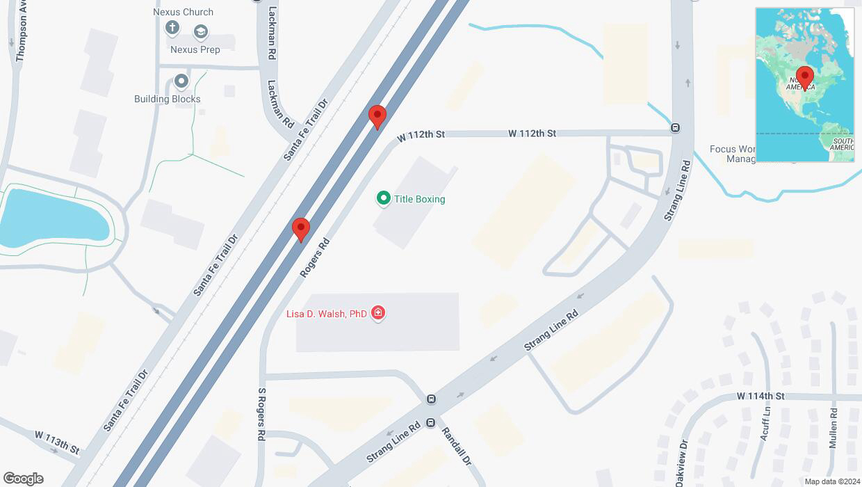 A detailed map that shows the affected road due to 'Broken down vehicle on eastbound I-35 in Lenexa' on September 23rd at 3:23 p.m.