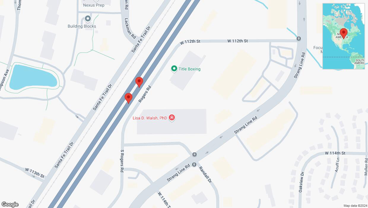 A detailed map that shows the affected road due to 'Broken down vehicle on eastbound I-35 in Lenexa' on September 23rd at 3:29 p.m.