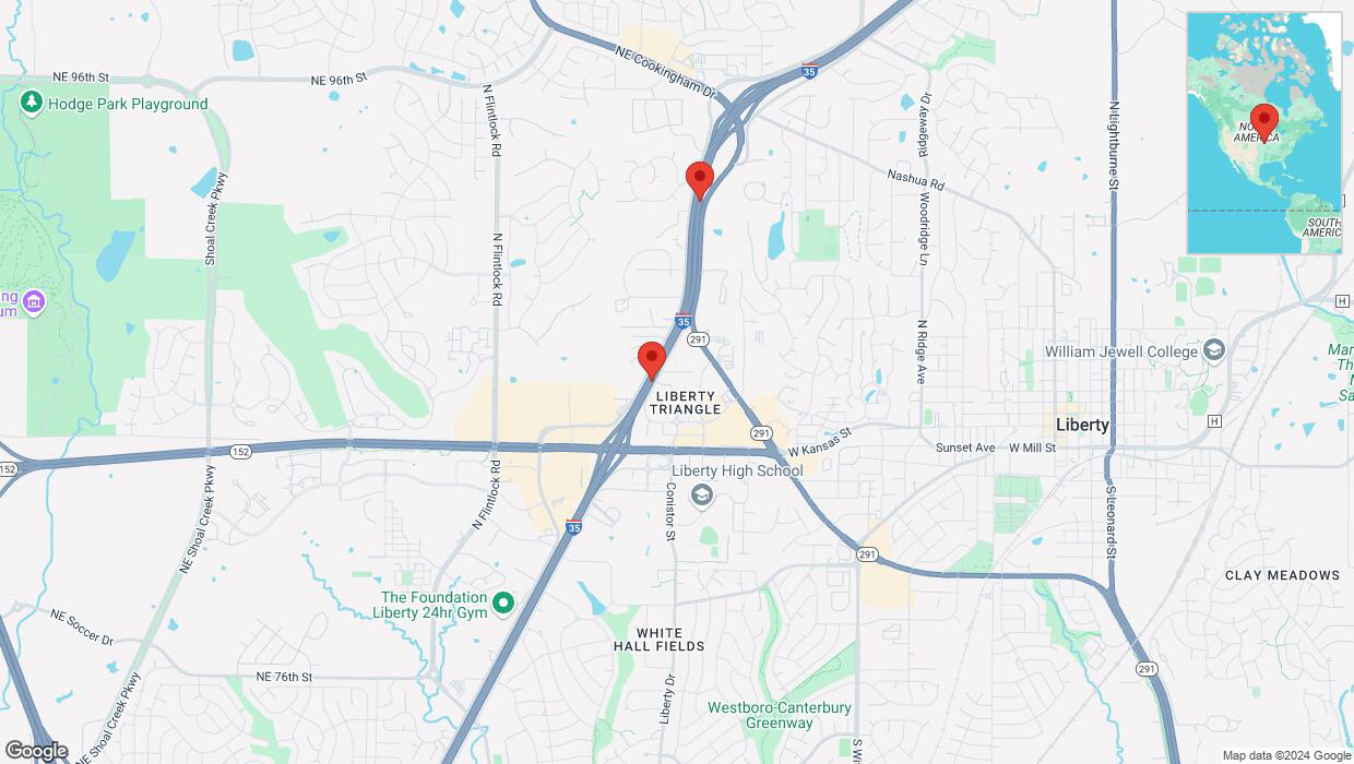 A detailed map that shows the affected road due to 'Crash report: I-35' on September 25th at 4:05 p.m.