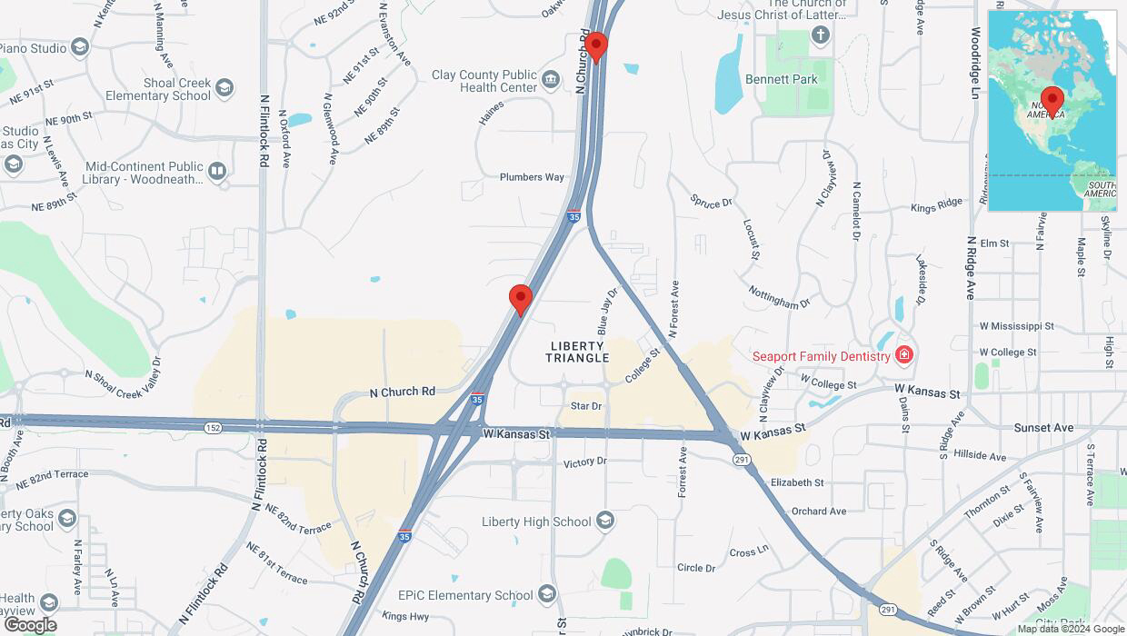 A detailed map that shows the affected road due to 'Crash report: I-35' on September 25th at 4:17 p.m.