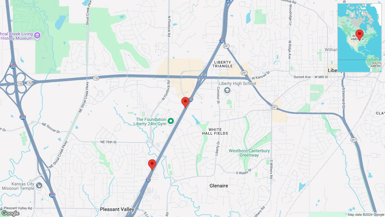 A detailed map that shows the affected road due to 'Incident in Kansas City' on September 27th at 7:53 p.m.