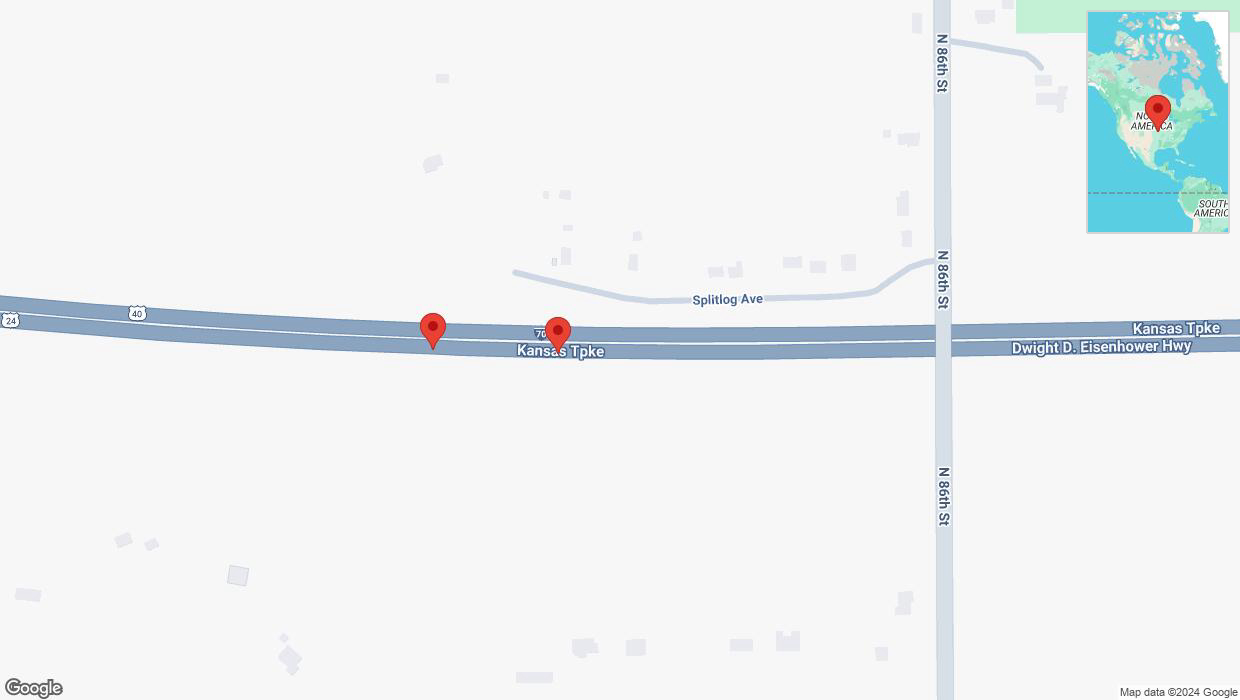 A detailed map that shows the affected road due to 'Crash update: I-70' on September 28th at 3:30 p.m.