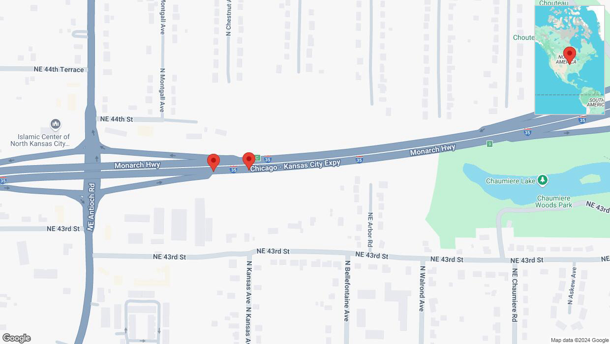 A detailed map that shows the affected road due to 'Crash update: I-35' on October 9th at 4:54 p.m.