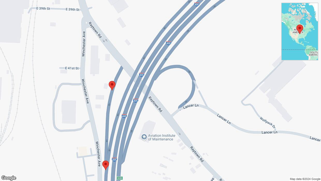 A detailed map that shows the affected road due to 'Reports of a crash on East 41st Street' on October 13th at 11:29 p.m.